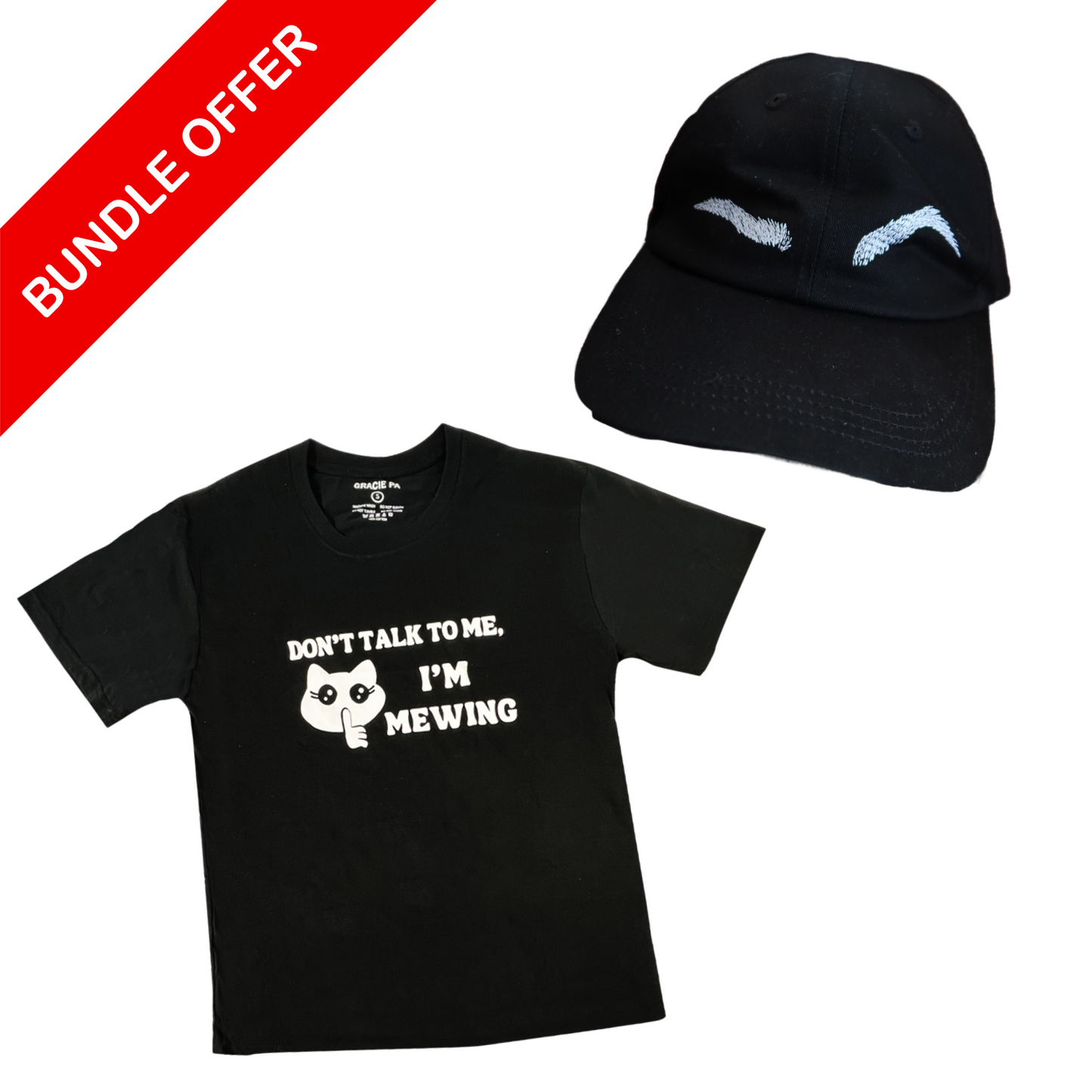 Shirt and Hat Bundle- Black (BIG SAVINGS)