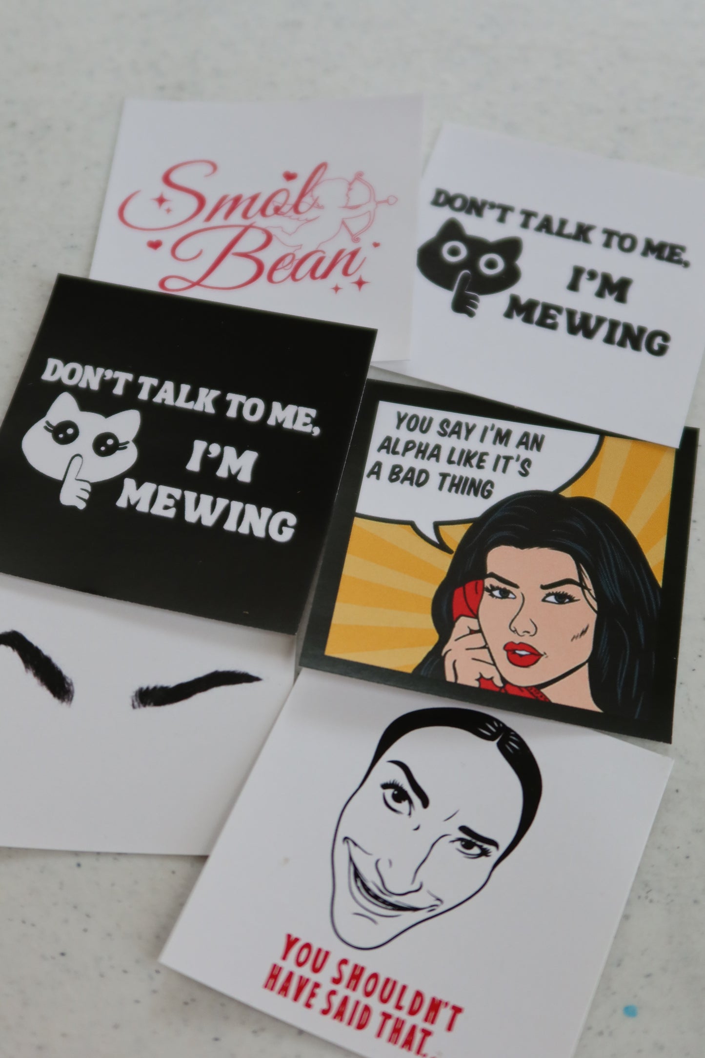 Always Mewing Sticker Pack- 6 Stickers