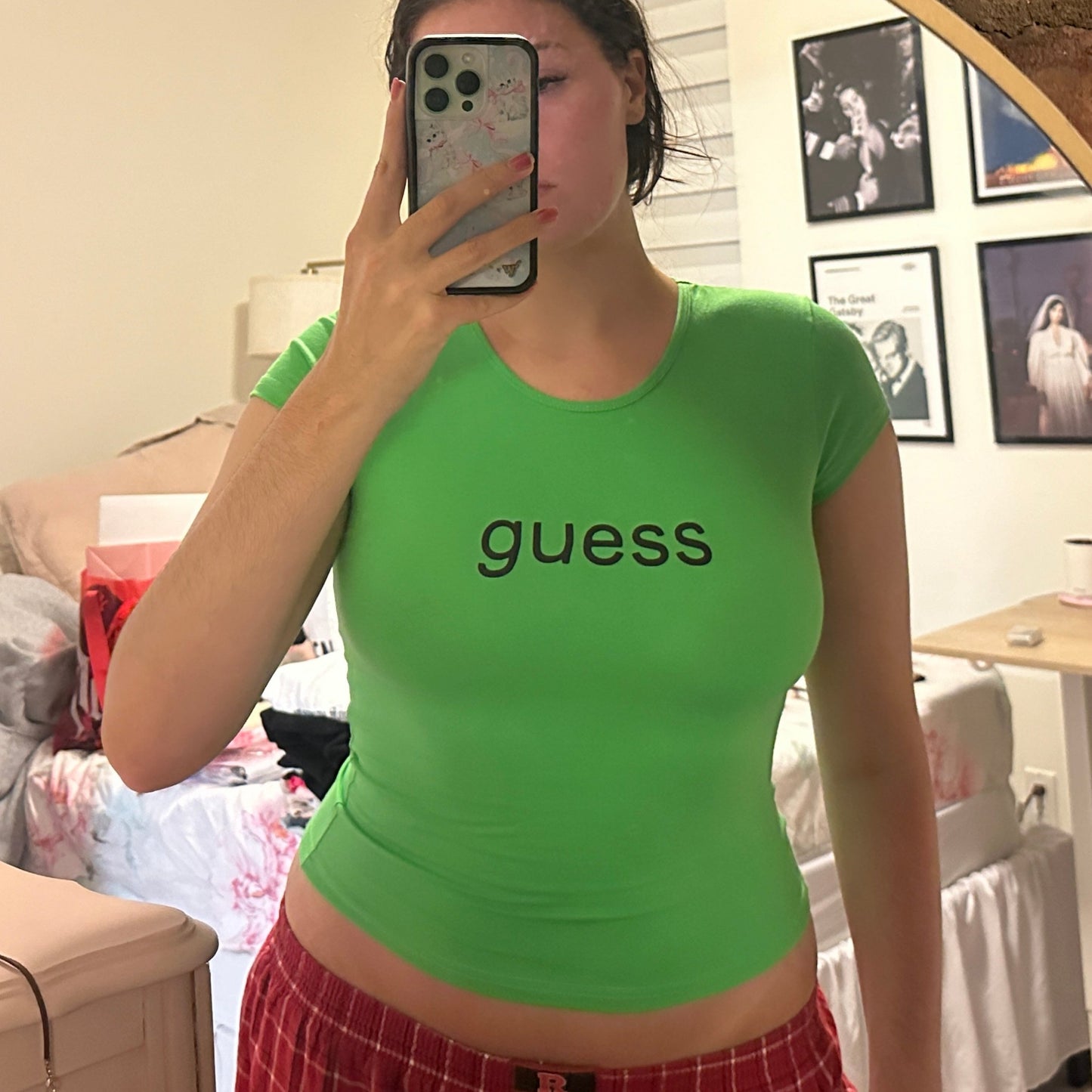 "Guess" Brat Green Shirt